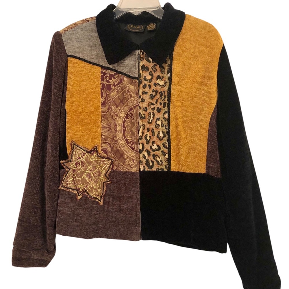 Julia Kim Vintage Patchwork Jacket Size XL
